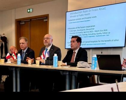 Abiad Discuss in Paris the Rehabilitation of the Central Laboratory after Securing Funding