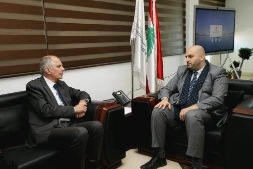 Nassereldine Discusses Joint Projects with the French Ambassador and the WHO Representative