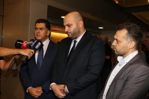 Nassereddine and Morcos Visit the Injured Amani Sharara at AUBMC