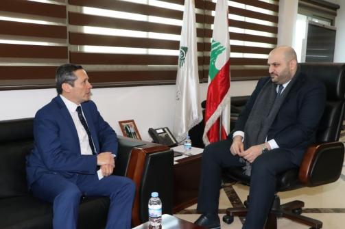 Nassereddine Met a Delegation from the European Union Mission, the Colombian, and Korean Ambassadors