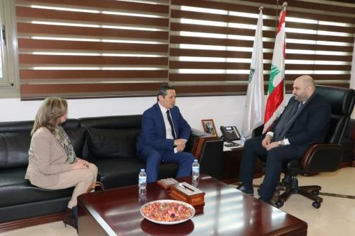 Nassereddine Met a Delegation from the European Union Mission, the Colombian, and Korean Ambassadors