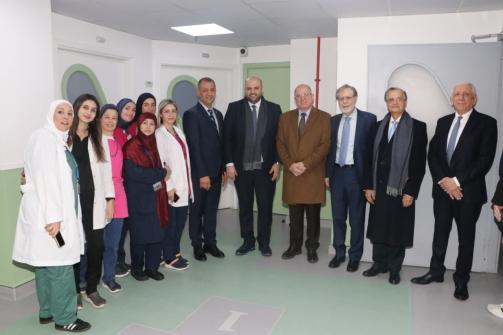 Nassereldine Representing H.E.Berri Inaugurates the Endoscopy & Oncology Departments at Al-Zahraa