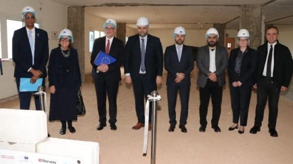 ناصر الدين وضع حجر الأساس لأعمال تأهيل المختبر المركزي الوطني 