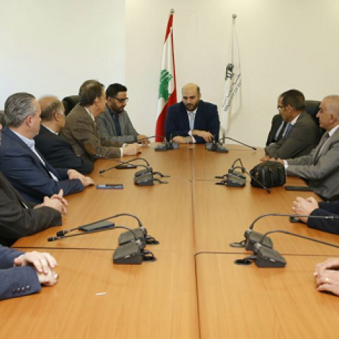 وزير الصحة عرض أوضاع مستشفى دير القمر واستقبل بخاش ونقابة اصحاب المستشفيات 