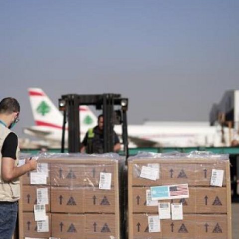 اليونيسف قدمت بتمويل من الحكومة الأميركية 97 طنا من المستلزمات الطبية إلى وزارة الصحة في لبنان