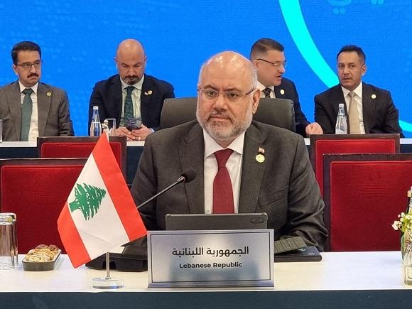 ألقى كلمة لبنان في مجلس وزراء الصحة العرب في بغداد