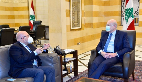 ميقاتي بحث ووزير الصحة في تطورات انتشار كورونا