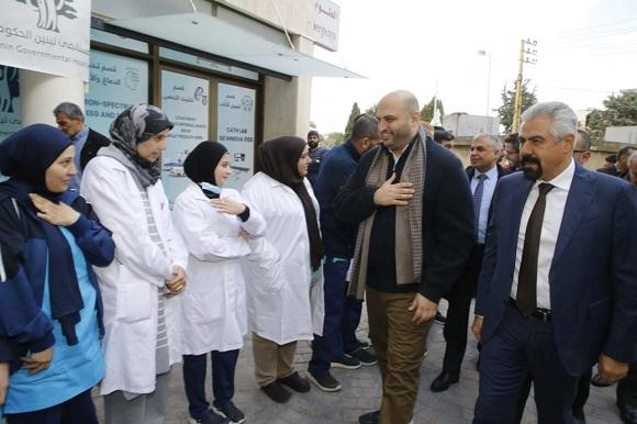 ناصر الدين اختتم جولته الجنوبية محييا في تبنين صمود المستشفيات الحكومية