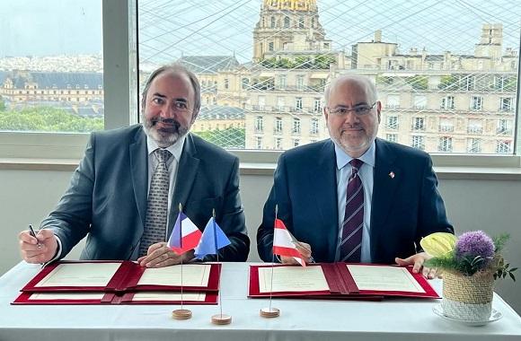 Abiad and His French Counterpart Signed a Framework Agreement for Coordination of Assistance Programs