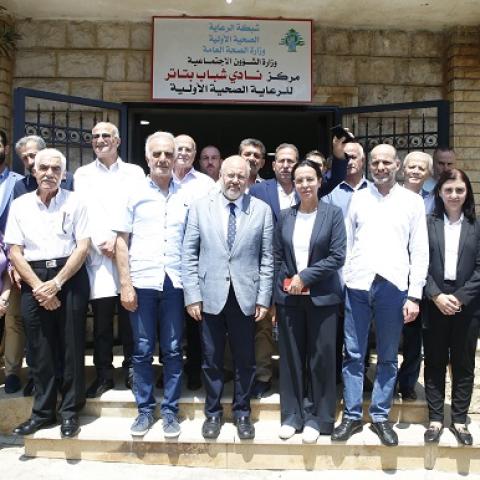 الابيض جال على مراكز صحية في قضاء عاليه: الوزارة ستساعد بتقديم الخدمات الطبية للنازحين في مراكز الايواء