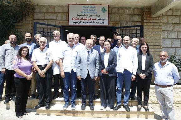 الابيض جال على مراكز صحية في قضاء عاليه: الوزارة ستساعد بتقديم الخدمات الطبية للنازحين في مراكز الايواء