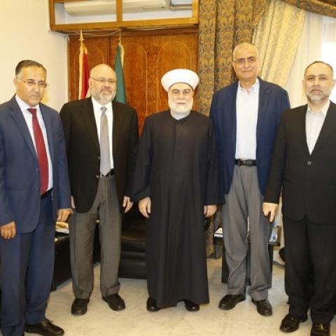  الابيض زار دار افتاء طرابلس والتقى المفتي إمام