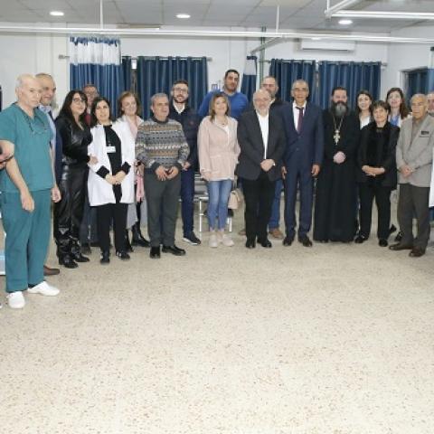 الأبيض استهل جولته الجنوبية في مستشفى مرجعيون