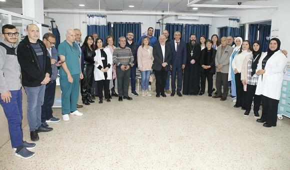 الأبيض استهل جولته الجنوبية في مستشفى مرجعيون