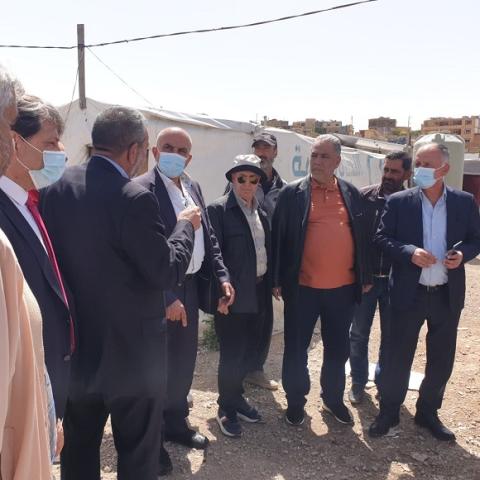 كشف ميداني على مخيم عرسال للنازحين السوريين والحلو يرفع الصوت