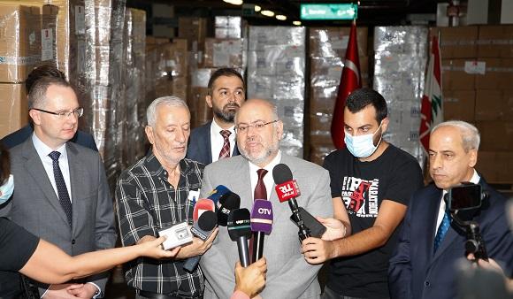 Minister Abiad Received Donations of Medicines and Medical Supplies from Turkey