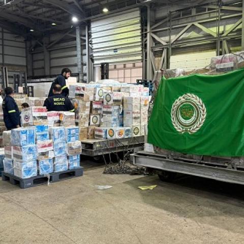 The Council of Arab Health Ministers Provides 7 Tons of Medical Aid to the Ministry of Public Health