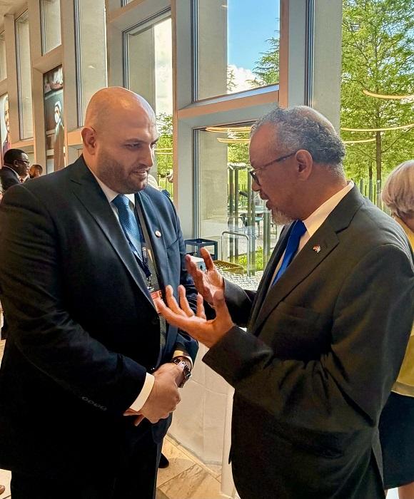Nassereddine Meets with Tedros and Invites him to Visit Lebanon