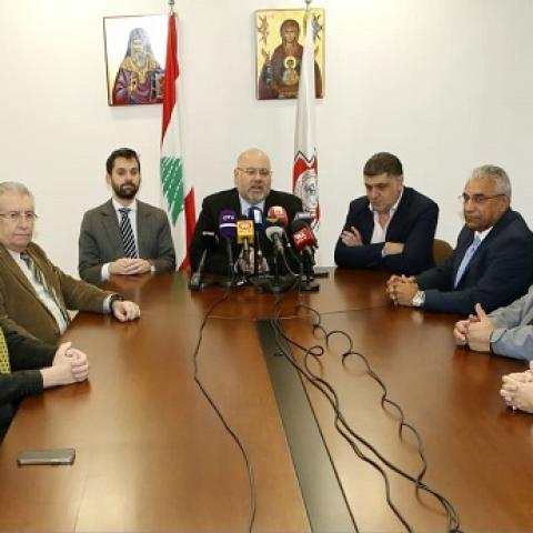 الأبيض أطلق حملة لقاح كورونا الجديد من مستشفى القديس جاورجيوس