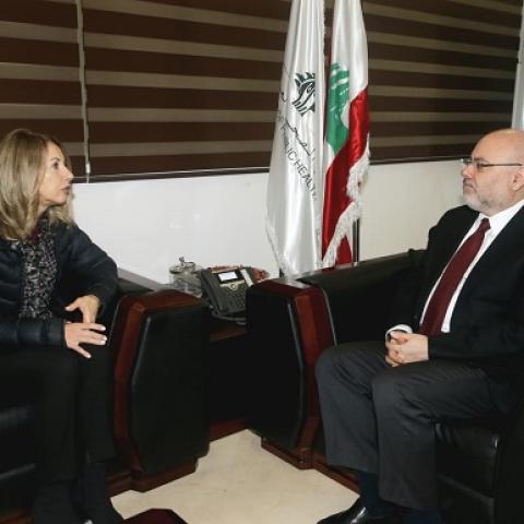الأبيض استقبل السفيرة الإيطالية في لقاء وداعي