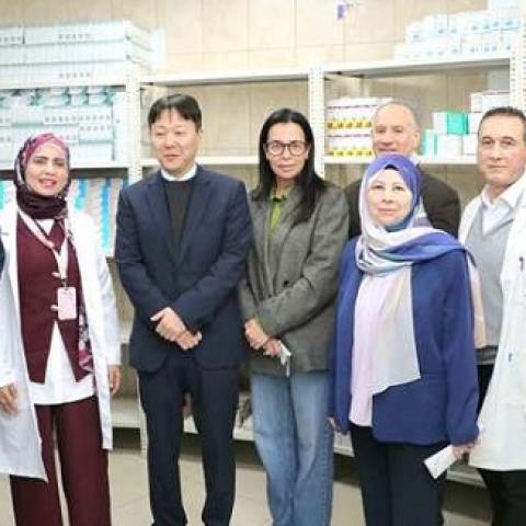 وزير الصحة تفقد وسفير كوريا وممثل اليونيسف مركز الزهراء