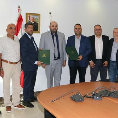 ناصر الدين رعى توقيع إتفاقيتي تعاون بين مستشفيي جزين والبترون ومستشفيي أوتيل ديو والروم