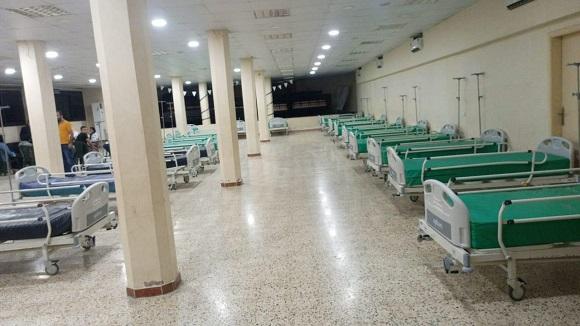 A Field Hospital for Patients with Cholera Starts to Operate