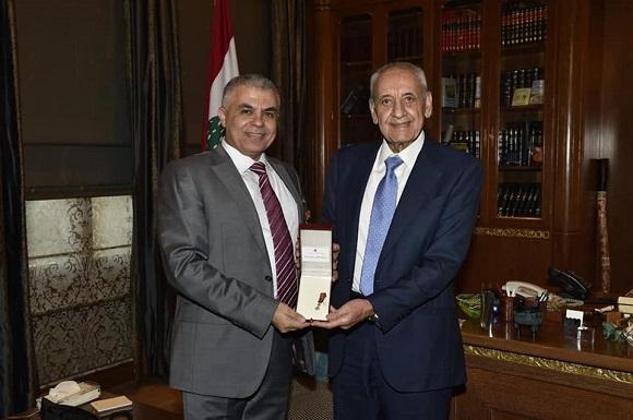 The MoPH Acting Director General Receives the Officer Medal of the National Order of Cedar