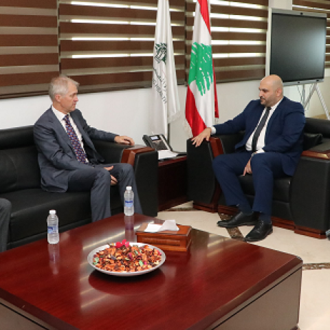 ناصر الدين إستقبل سفيري البرازيل وبلجيكا