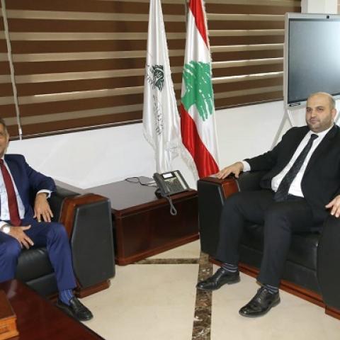 ناصر الدين استقبل سفير سلطنة عمان