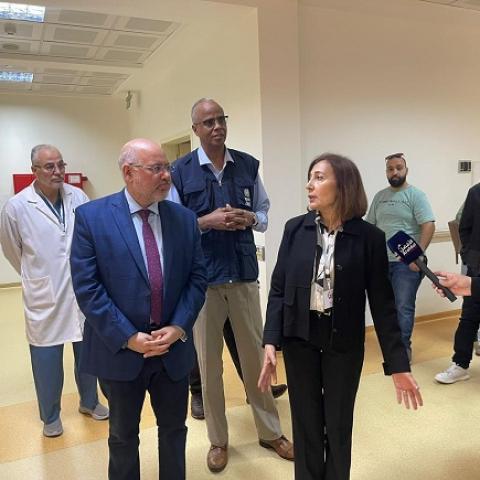 الوزير الأبيض اعلن بدء العمل بأقسام جديدة في المستشفى التركي اعتبارًا من صباح غد الثلاثاء