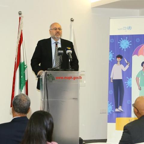 الابيض خلال اطلاق حملة التلقيح لموسم الانفلونزا 