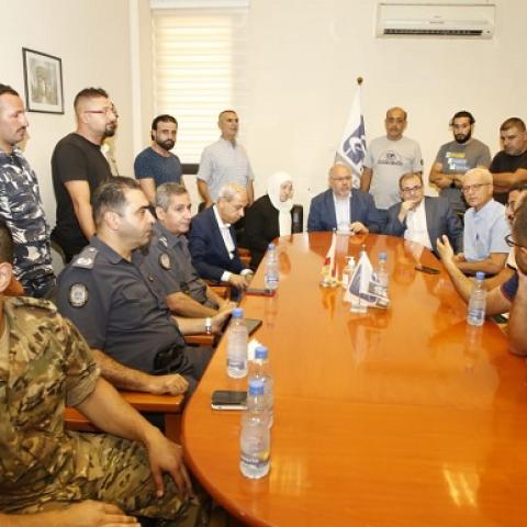 وزير الصحة وأمين عام الهيئة العليا للإغاثة تفقدا مستشفى صيدا الحكومي