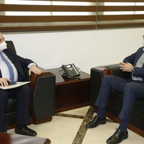 حسن تابع استكمال بناء مستشفى دير القمر الحكومي والبستاني شكر لدولة الكويت مساهمتها بمليوني دولار 