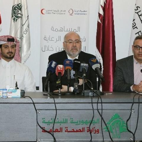 الأبيض تسلم هبة قطرية من الأدوية ونوه بالدعم المستمر للنظام الصحي