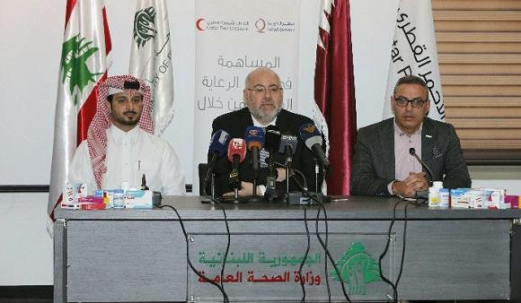 الأبيض تسلم هبة قطرية من الأدوية ونوه بالدعم المستمر للنظام الصحي