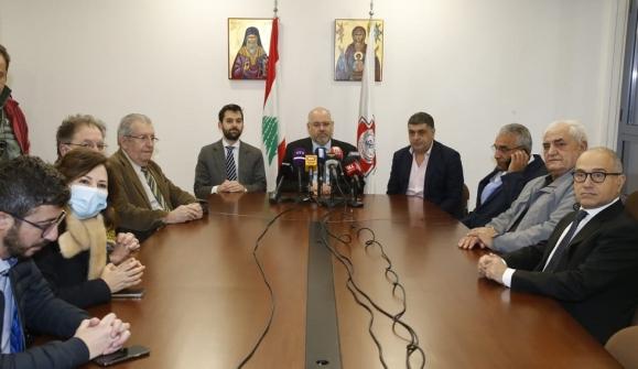 الأبيض أطلق حملة لقاح كورونا الجديد من مستشفى القديس جاورجيوس