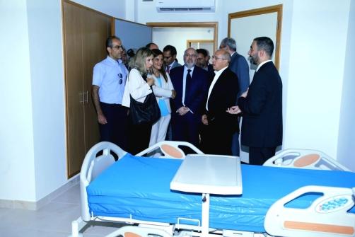 الابيض في إفتتاح اقسام جديدة في مستشفى بعبدا الحكومي بتمويل إيطالي