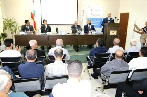 تدشين مشروع الطاقة الشمسية في مستشفى تبنين الحكومي مقدمة من اليابان برعاية الابيض