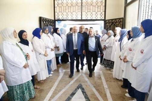 الابيض رعى افتتاح مركز الايمان الصحي في ببنين