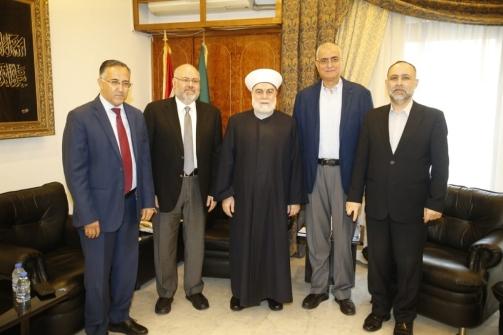  الابيض زار دار افتاء طرابلس والتقى المفتي إمام