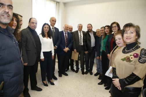 الأبيض جال على مستشفيي الشحار الغربي وبشامون