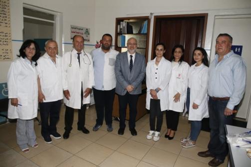 الابيض جال على مراكز صحية في قضاء عاليه: الوزارة ستساعد بتقديم الخدمات الطبية للنازحين في مراكز الايواء