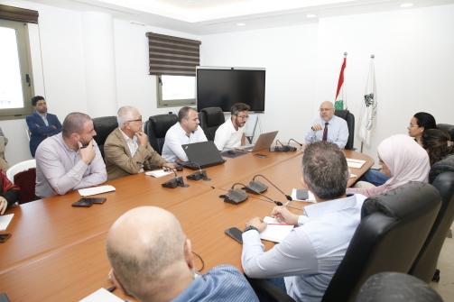 الأبيض التقى خلية الازمة في صيدا وجمعيات معنية بتقديم الخدمات للنازحين