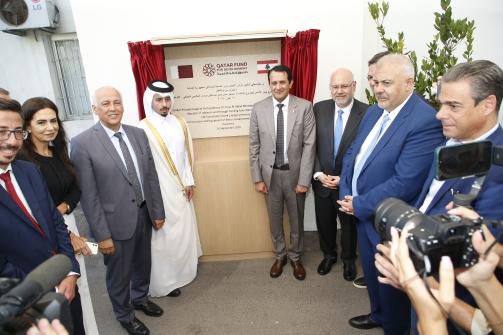 وضع حجر الأساس للمبنى الجديد لمستشفى بيروت الحكومي الجامعي- الكرنتينا بدعم قطري