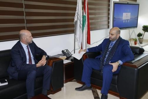 ناصر الدين إستقبل سفير مصر وبحث مع وفد من الإتحاد الأوروبي في التعاون الثنائي