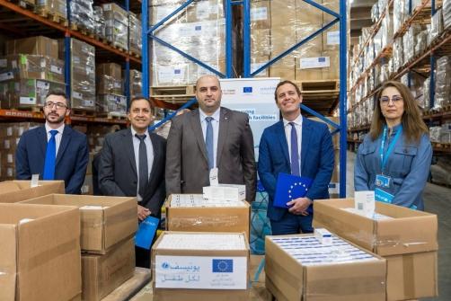The Ministry of Public Health Receives 40 Tons of Supplies from the European Union and UNICEF
