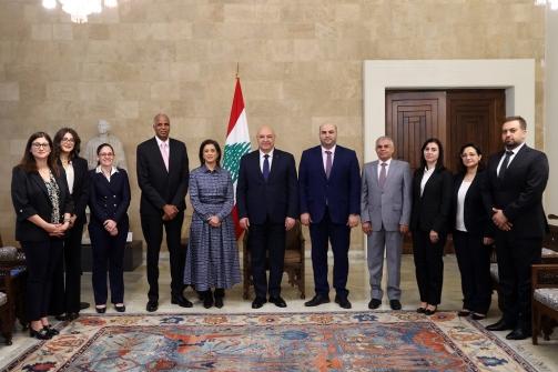 الرئيس عون التقى وفدا من منظمة الصحة العالمية واشاد بالتعاون القائم بين لبنان والمنظمة