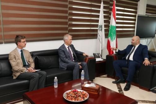 ناصر الدين إستقبل سفيري البرازيل وبلجيكا