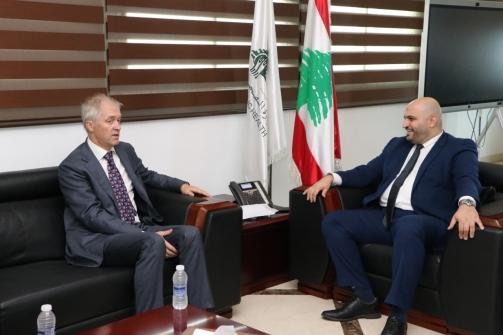 ناصر الدين إستقبل سفيري البرازيل وبلجيكا